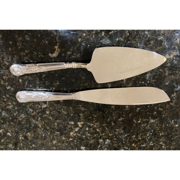 Cake Knife & Server  Stainless 2-Piece Set - Picture 9 of 15